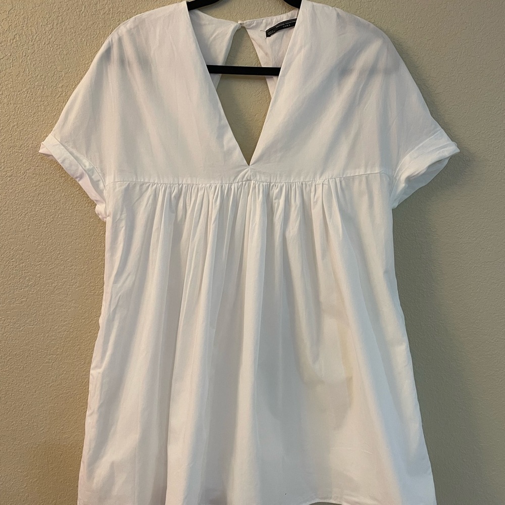 White Zara Balloon Romper